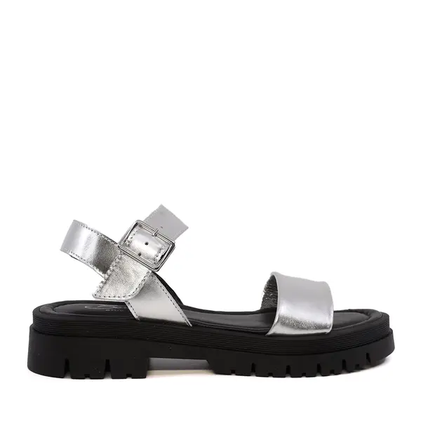 Sandale femei Benvenuti argintii din piele 689ds27466ag