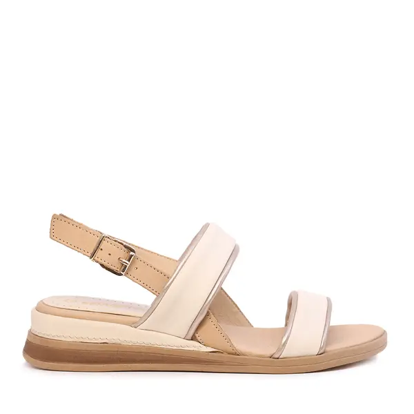 Sandale femei Benvenuti bej din piele 809DS3180BE