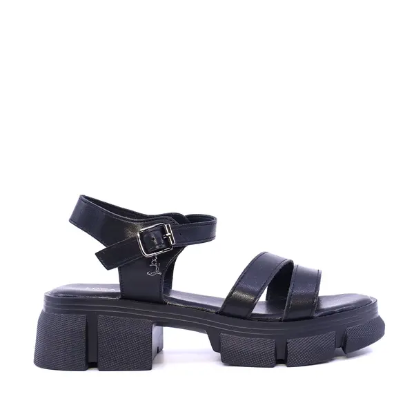 Sandale femei Luca di Gioia negre din piele 1291DS3130N