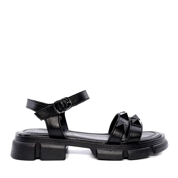 Sandale femei Luca di Gioia negre din piele 1299ds6150n