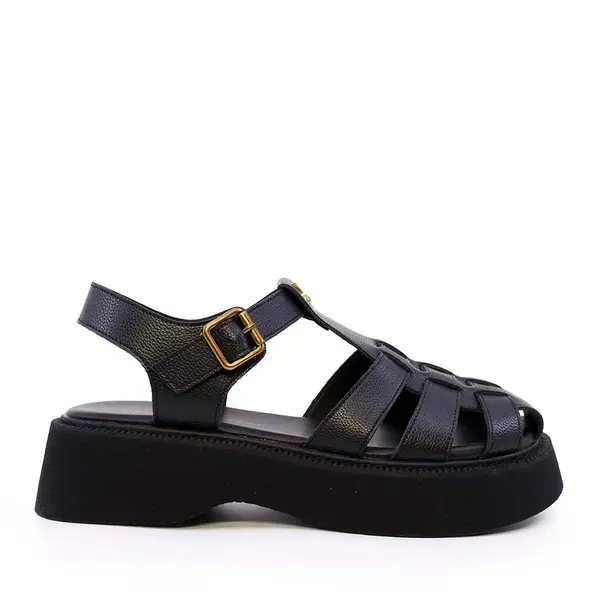 Sandale femei Luca di Gioia negre din piele 3849DS006N