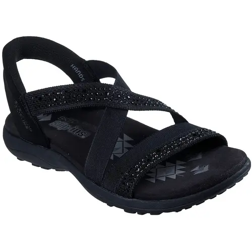 Sandale femei Skechers Reggae Slim - Summer Sparkle 163574-BBK
