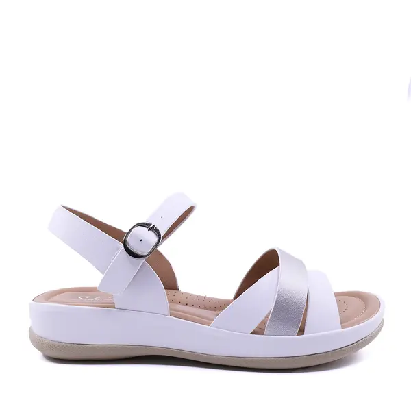 Sandale femei Solo Donna albe din sintetic 2549ds7488a