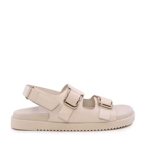 Sandale femei Solo Donna bej deschis cu elemente deco 2549DS8981A