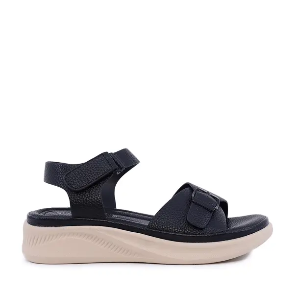 Sandale femei Solo Donna bleumarin cu talpă înălțată 2851DS2869BL