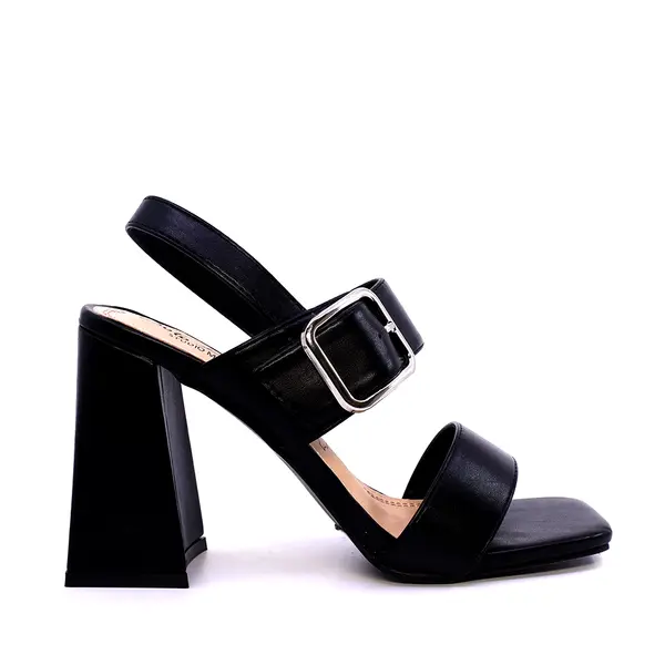 Sandale femei Solo Donna negre cu toc înalt 2547DS8531N