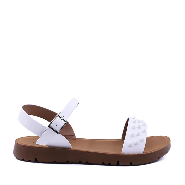 Sandale fete Solo Donna albe cu ținte 2577FS3318A