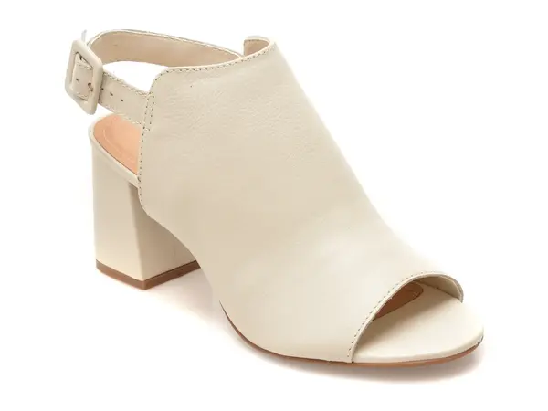Sandale FLAVIA PASSINI albe, 372003, din piele naturala