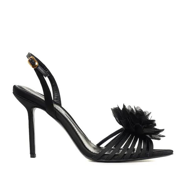 Sandale Julia Satin, Negre - Premium Collection - 35 / 10 cm