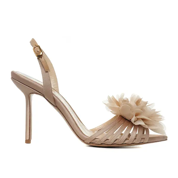 Sandale Julia Satin, Nude - Premium Collection - 39 / 10 cm