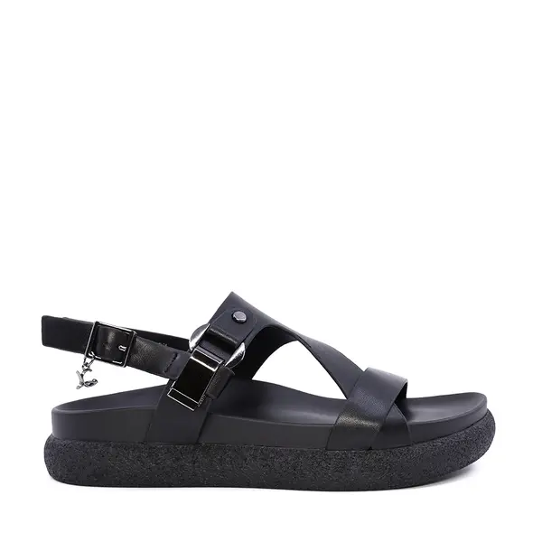 Sandale minimaliste femei Luca di Gioia negre din piele 1299DS7121N