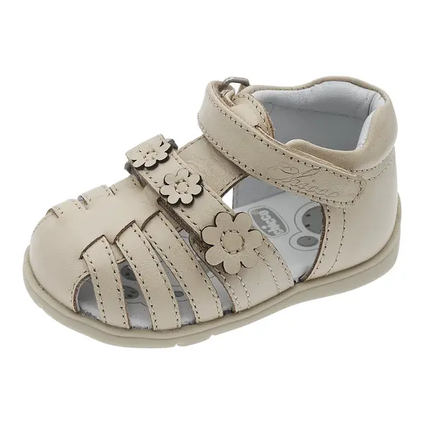 Sandale piele copii Chicco Gufin, bej, 73098-68P