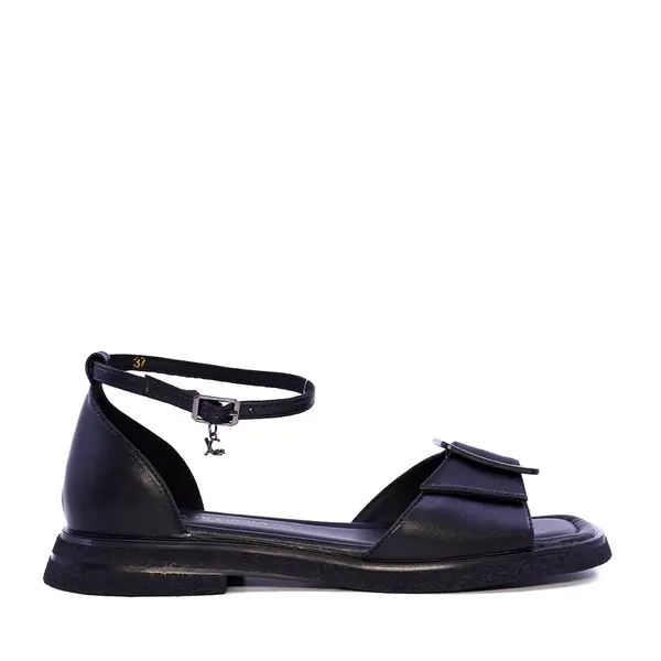 Sandale reglabile femei Luca di Gioia negre din piele 1299DS7141N