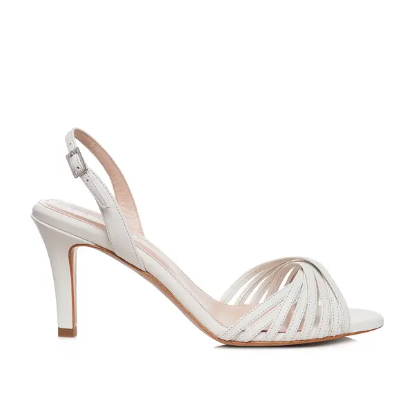Sandale Seline Piele Naturala, Off-White - 42 / 9.5 cm