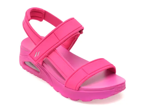 Sandale SKECHERS roz, UNO, din material textil