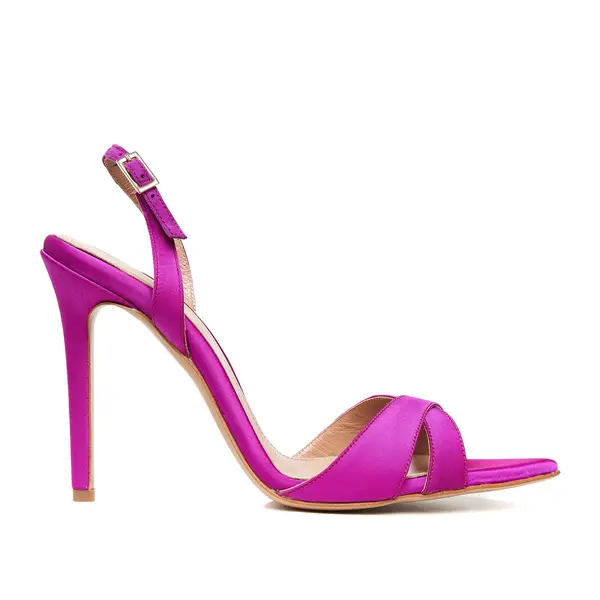 Sandale Thea Satin, Fucsia - 42 / 6.5 cm