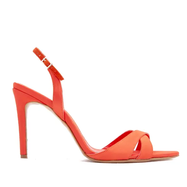 Sandale Thea Satin, Portocalii - 36 / 8 cm