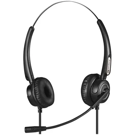 SANDBERG Sandberg 126-30 casca audio & casca cu microfon Casti Prin cablu Banda de fixare pe cap Birou/Call center USB Tip-A Negru (126-30)