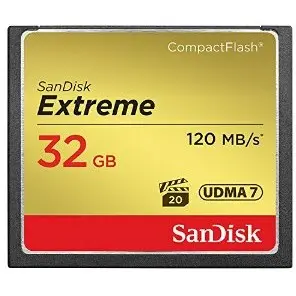 Sandisk Card Compact Flash SanDisk Extreme, 32GB, 120 MB/s