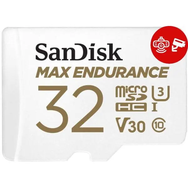 Sandisk Card de memorie Sandisk MAX Endurance microSDHC, 32 GB, Clasa 10, UHS-I U3 + Adaptor SD
