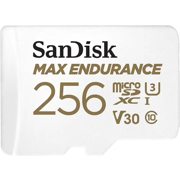 Sandisk Card de memorie SanDisk micro SD Max Endurance Video 256 GB, Class 10, V30, UHS-I U3 + adaptor