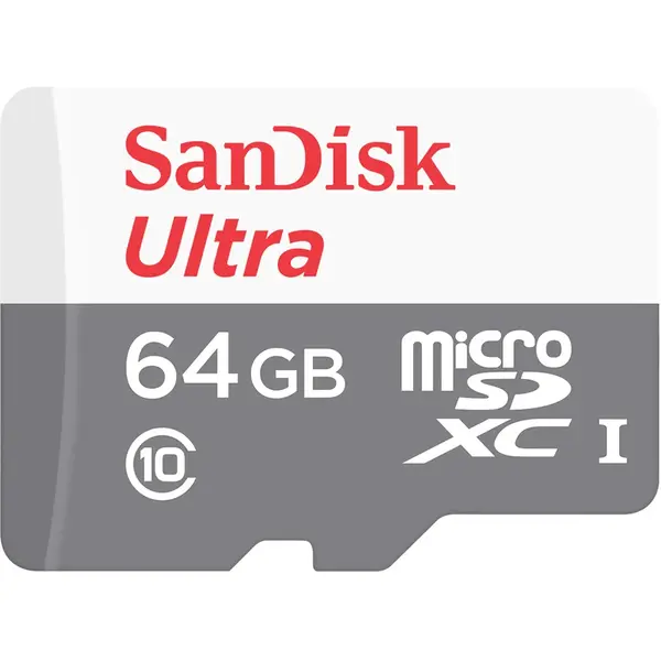 Sandisk Card de memorie SanDisk Micro SD Ultra, 64 GB, Class 10, UHS-I, 533x, 80 MB/s