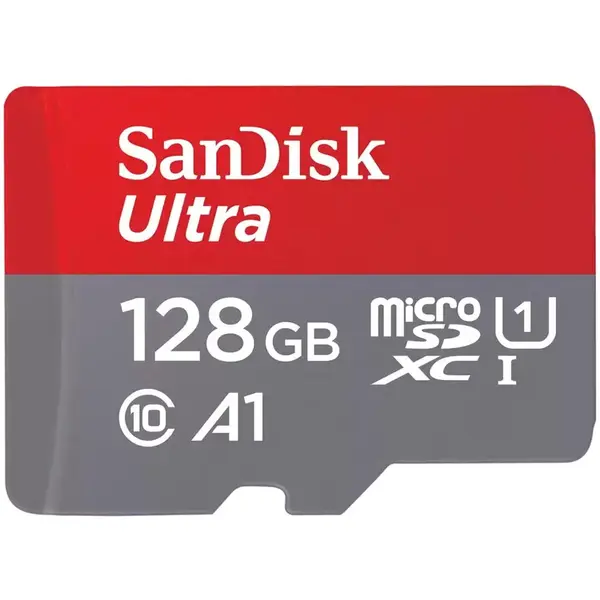 Sandisk Card de memorie SanDisk Ultra microSDXC, 128 GB,140MB/s, A1, Class 10, UHS-I, SD Adapter
