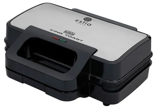 Sandviș-toaster Estia - King Toast, 900 W, negru