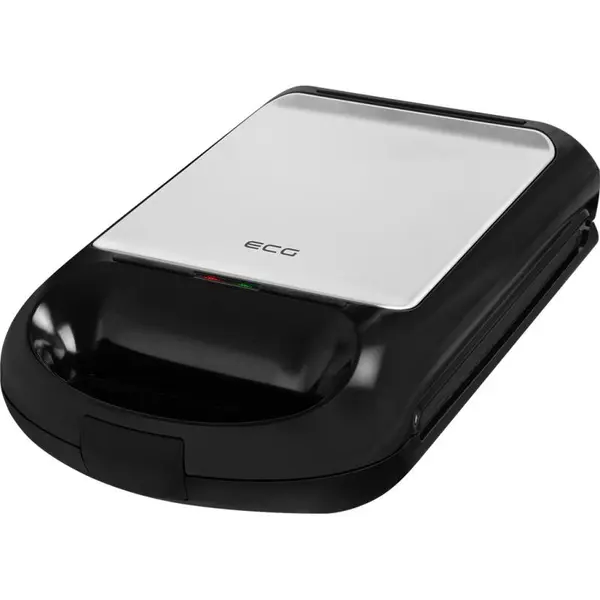 Sandwich maker grill ECG S 4310, 1200 W, 3 tipuri de placi interschimbabile 23 x 23 cm, unghi deschidere 105°