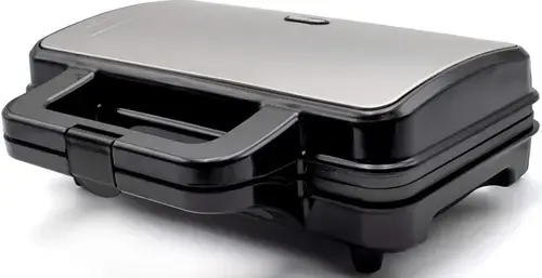 Sandwich Maker MPM MOP-20M, 900 W, Placi antiaderente (Negru/Argintiu)