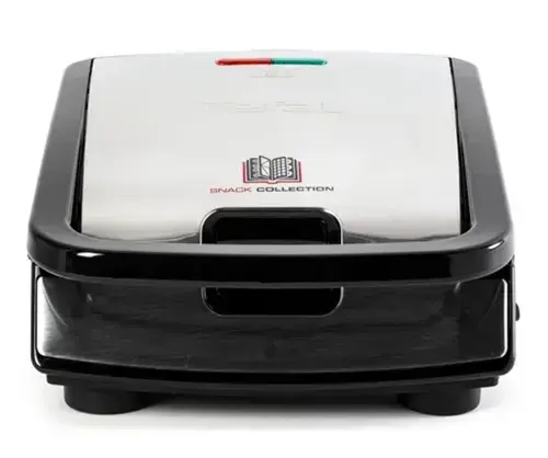 Sandwich maker multifuncţional SNACK COLLECTION TEFAL SW853D12, 700 W, 2 seturi de plăci interschimbabile, sandwich şi vafe, otel inoxidabil (Negru/Argintiu)