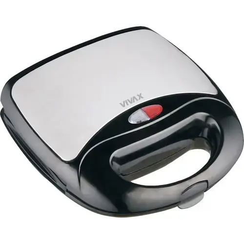 Sandwich toaster Vivax, TS-7501BLS, 750W, Argintiu/Negru