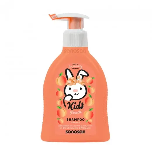 Sanosan kids sampon cu aroma de piersica 200ml Mann&Schroder