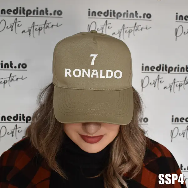 Sapca cu personalizare BRODATA pentru adulti SSP5 BOSTON, KHAKI