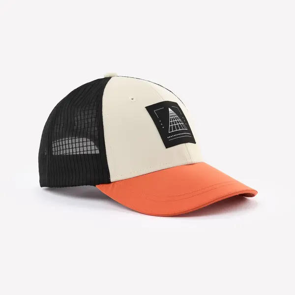 Șapcă de drumeție MH100 Trucker Bej Copii 7-15 ani