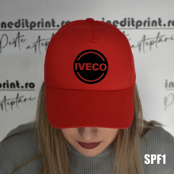 Sapca personalizabila cu LOGO sau TEXT - SPF1 BOSTON, ROȘU