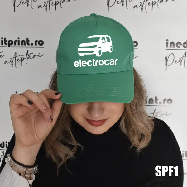 Sapca personalizabila cu LOGO sau TEXT - SPF1 BOSTON, VERDE MĂR