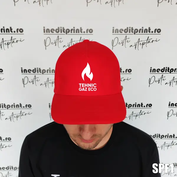 Sapca personalizabila cu LOGO sau TEXT - SPF1 MALFINI, ROȘU