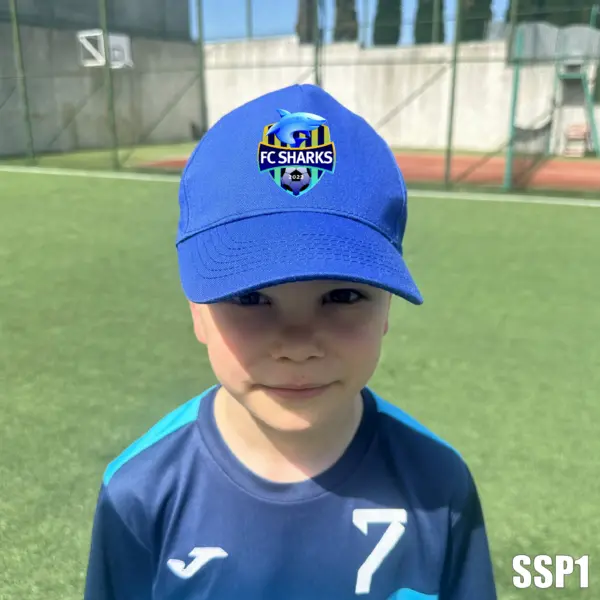 Sapca personalizabila pentru copii cu SIGLA SSP1C BOSTON JUNIOR, ALBASTRU