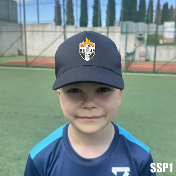 Sapca personalizabila pentru copii cu SIGLA SSP1C BOSTON JUNIOR, NEGRU