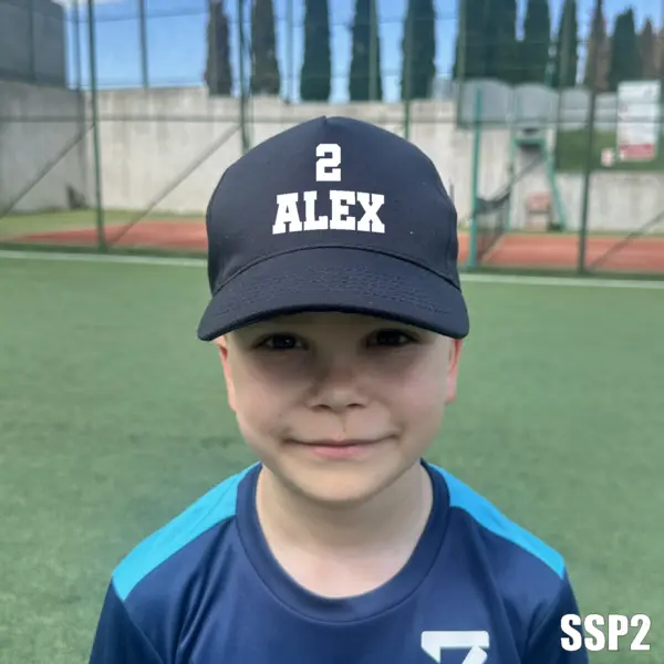 Sapca personalizabila pentru copii cu TEXT SSP2C BOSTON JUNIOR, NEGRU