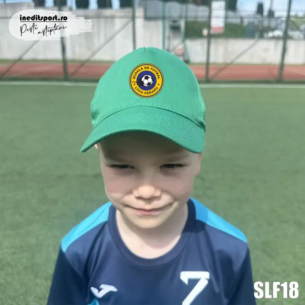 Sapca personalizabila pentru copii Scoala de fotbal Liviu Feraru SLF18C ROȘU