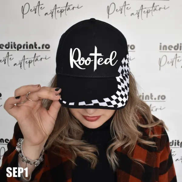 Sapca personalizabila Rooted SEP1 BOSTON, NEGRU