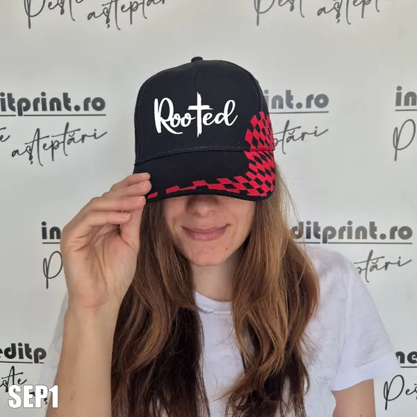 Sapca personalizabila Rooted SEP1 MALFINI, BORDO