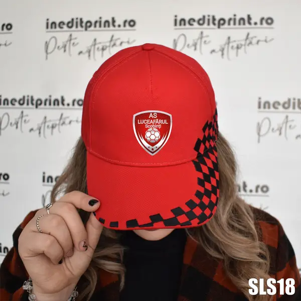 Sapca personalizata AS Luceafarul Scobinti SLS18 TRUCKER, ROȘU