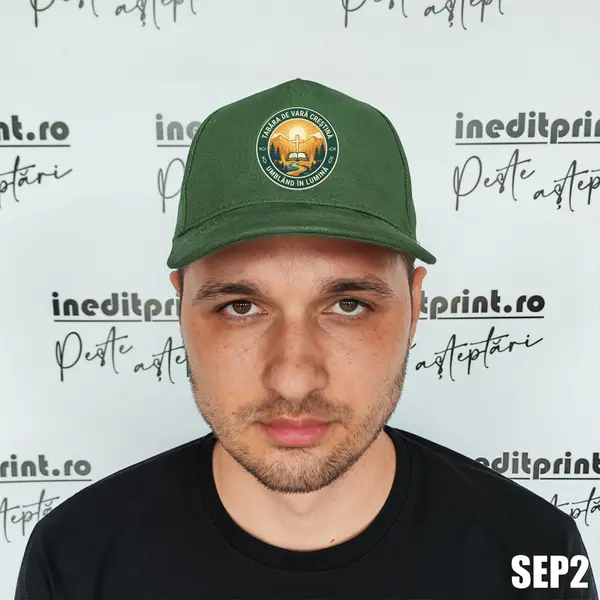 Sapca personalizata pentru adulti cu logo Tabara SEP2 Verde, MALFINI