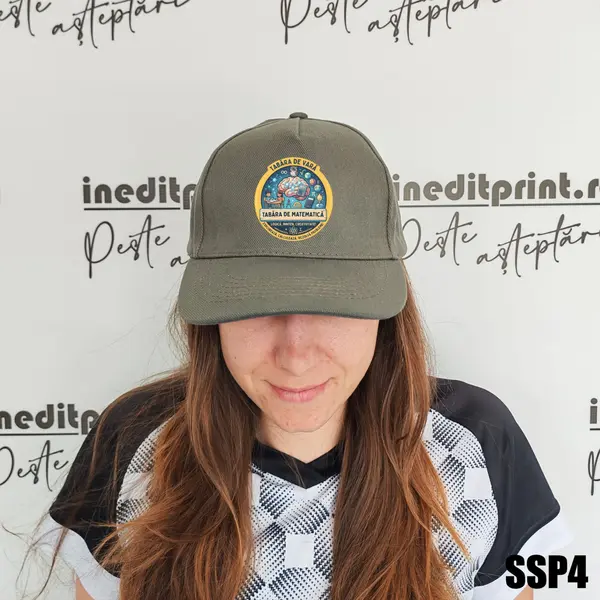 Sapca personalizata pentru adulti cu logo Tabara SSP4 Gri, MALFINI