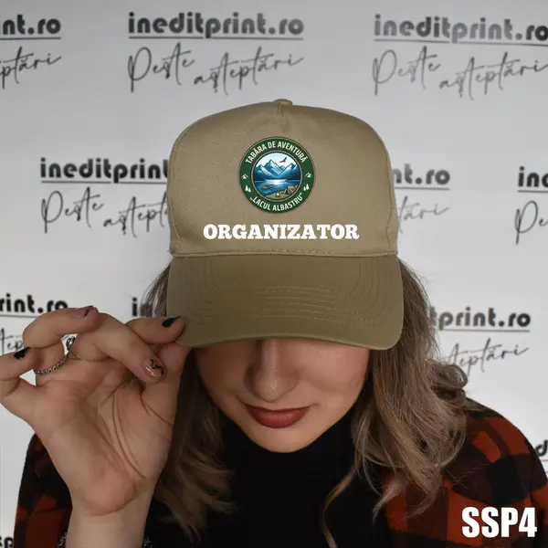 Sapca personalizata pentru adulti cu logo Tabara SSP4 Khaki, BOSTON