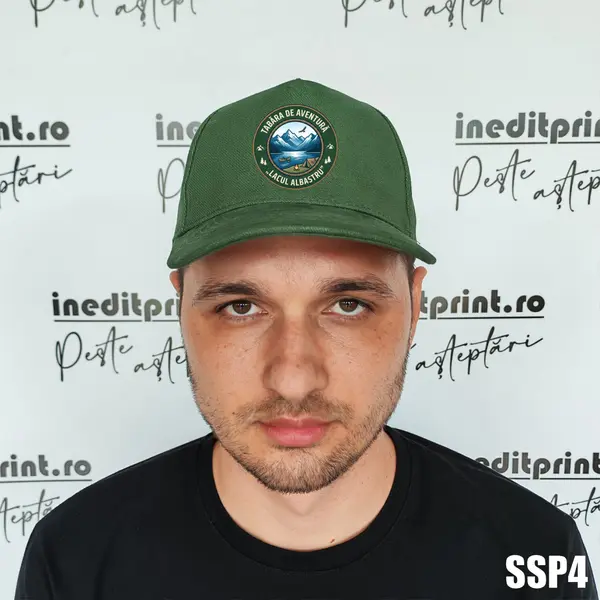 Sapca personalizata pentru adulti cu logo Tabara SSP4 Verde, MALFINI