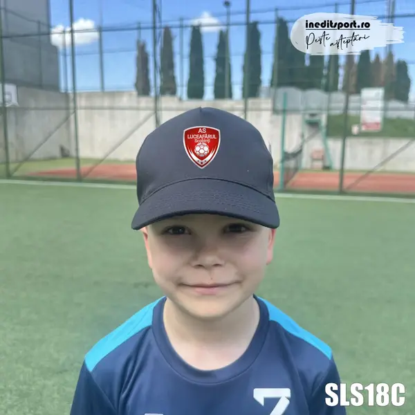 Sapca personalizata pentru copii AS Luceafarul Scobinti SLS18C BOSTON JUNIOR, NEGRU
